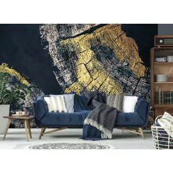   WallVision Consalnet Poszter modern kék, arany, homokszínű, vlies indusztriális