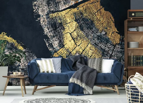 WallVision Consalnet Poszter modern kék, arany, homokszínű, vlies indusztriális