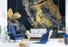 WallVision Consalnet Poszter modern kék, arany, homokszínű, vlies indusztriális