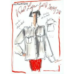   AS Creation Karl Lagerfeld vlies, vinyl anyagú fehér, fekete, barna, piros színű divat, feliratos modern poszter