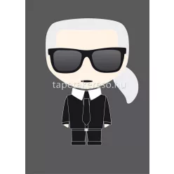   AS Creation Karl Lagerfeld vlies, vinyl anyagú szürke, fekete, fehér, beige színű figura modern poszter