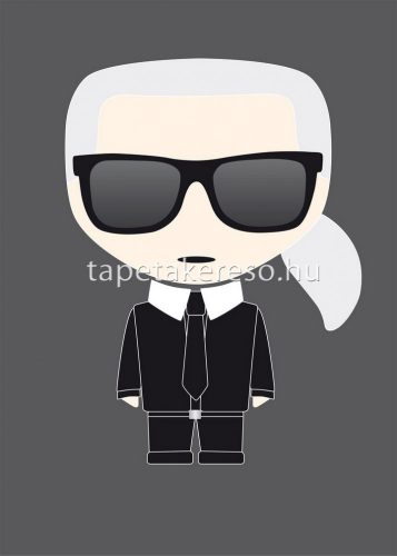 AS Creation Karl Lagerfeld vlies, vinyl anyagú szürke, fekete, fehér, beige színű figura modern poszter