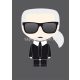 AS Creation Karl Lagerfeld vlies, vinyl anyagú szürke, fekete, fehér, beige színű figura modern poszter