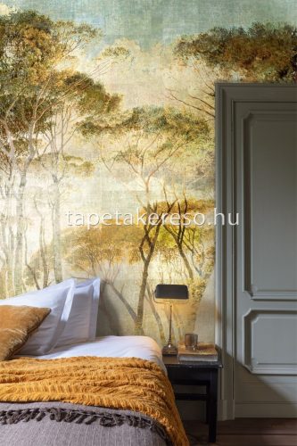 Khroma Walldesigns 2 vinyl, vlies anyagú zöld, barna, beige színű fás modern poszter