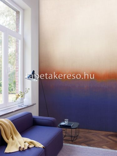 Khroma Walldesigns 2 növényi szálak, vlies anyagú kék, narancssárga, beige színű színátmenetes modern poszter