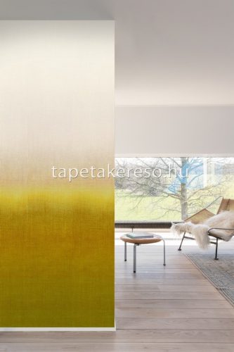 Khroma Walldesigns 2 növényi szálak, vlies anyagú mustársárga, keki, beige színű színátmenetes modern poszter