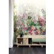 Khroma Walldesigns 2 vinyl, vlies anyagú zöld, fehér, kék, barna, pink, sárga színű virágos modern poszter