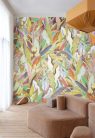 Khroma Wall Designs IV vlies anyagú, fekete, sárga, narancssárga, zöld színű, állatos, leveles, Modern poszter