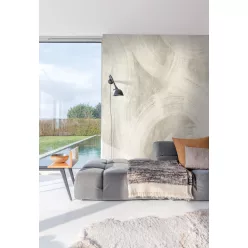   Khroma Wall Designs IV vlies anyagú, szürke színű, körös, hullámos, Modern poszter