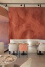 Khroma Wall Designs IV vlies anyagú, rozsdabarna színű, körös, hullámos, Modern poszter
