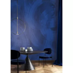   Khroma Wall Designs IV vlies anyagú, kék színű, körös, hullámos, Modern poszter