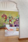 Khroma Wall Designs IV vlies anyagú, zöld, lila, piros, fekete színű, váza , Modern poszter