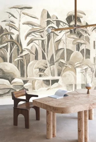 Khroma Wall Designs IV vlies anyagú, beige, szürke  színű, fás, Modern poszter