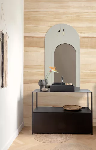 Khroma Wall Designs IV vlies anyagú, barna színű, vonalas, Modern poszter