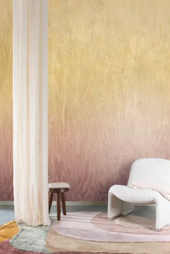 Khroma Wall Designs IV vlies anyagú, sárga, mályva színű, moire, színátmenetes, Modern poszter