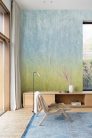 Khroma Wall Designs IV vlies anyagú, kék, zöld színű, moire, színátmenetes, Modern poszter