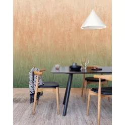   Khroma Wall Designs IV vlies anyagú, zöld, barack színű, moire, színátmenetes, Modern poszter