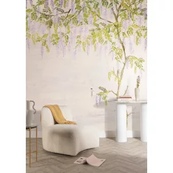   Khroma Wall Designs IV vlies anyagú, lila, zöld, fehér színű, leveles, Modern poszter