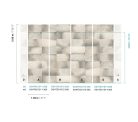 Khroma Wall Designs IV vlies anyagú, szürke színű, kockás, geometriai, Modern poszter