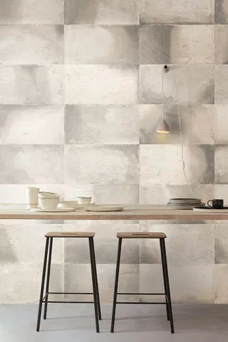 Khroma Wall Designs IV vlies anyagú, szürke színű, kockás, geometriai, Modern poszter