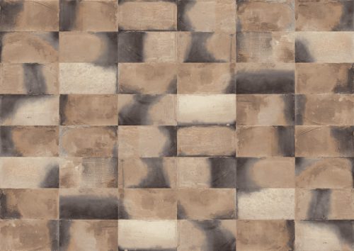 Khroma Wall Designs IV vlies anyagú, barna színű, kockás, geometriai, Modern poszter