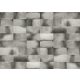 Khroma Wall Designs IV vlies anyagú, szürke színű, kockás, geometriai, Modern poszter
