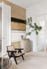 Khroma Wall Designs IV vlies anyagú, fekete, barna, fehér színű, csíkos, Modern poszter