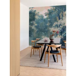   Khroma Wall Designs IV vlies anyagú, türkiz, barna színű, erdő, Modern poszter