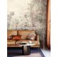 Khroma Walldesigns 2 növényi szálak, vlies anyagú beige, szürke, mályva színű dzsungel, növényes modern poszter