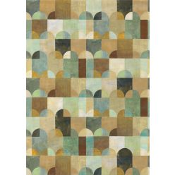   Khroma Wall Designs IV vlies anyagú, zöld, barna, fekete színű, geometriai, Modern poszter