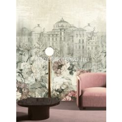  Khroma Walldesigns 2 vinyl, vlies anyagú szürke, mályva, beige színű virágos, épület, város klasszikus poszter