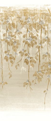 Khroma Kimono vlies anyagú, barna, fehér, fekete színű, növényes, Modern poszter