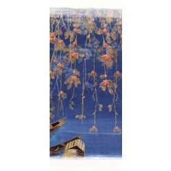   Khroma Kimono vlies anyagú, kék, barna, narancssárga színű, növényes, Modern poszter
