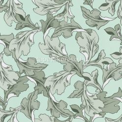   Caselio Dream Garden vlies anyagú türkiz, fehér, zöld, szürke színű leveles modern tapéta