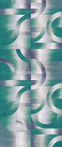 Khroma Prisma vlies anyagú fehér, zöld, kék színű geometriai modern poszter