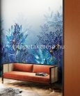 Khroma Walldesigns 2 vinyl, vlies anyagú kék, sárga, lila, fehér színű madaras, növényes modern poszter