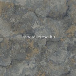   Decorline Arber vlies anyagú kék, rosegold színű kockás, márványos, foltos modern, natural tapéta