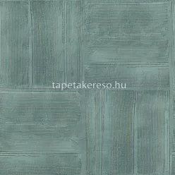   Decorline Arber vlies anyagú türkiz, arany színű geometriai, vonalas modern, natural tapéta