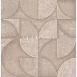  Decorline Arber vlies anyagú mályva, bronz színű geometriai modern, natural tapéta