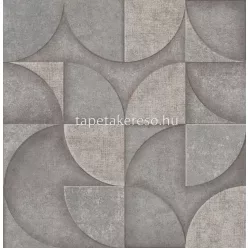   Decorline Arber vlies anyagú szürke, arany színű geometriai modern, natural tapéta