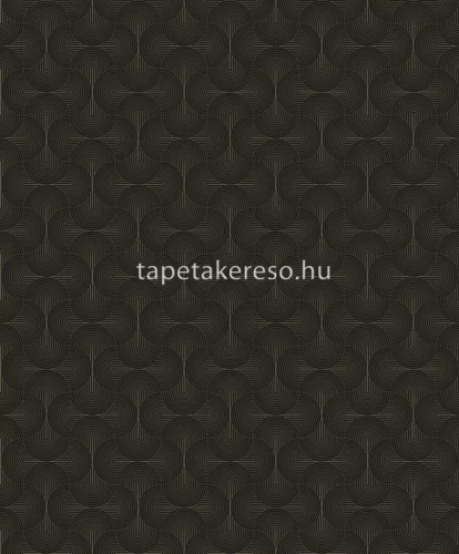 Galerie Wallcoverings Boutique vlies anyagú fekete, barna színű geometriai modern tapéta