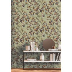   Decoprint Designer Walls Marta Cortese vlies  anyagú, barna, zöld, mustársárga  színű, növényes, leveles, Modern tapéta