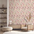 Decoprint Designer Walls Marta Cortese vlies  anyagú, beige, zöld, rózsaszín színű, virágos, Modern tapéta