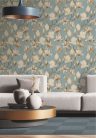 Decoprint Designer Walls Marta Cortese vlies  anyagú, beige, zöld, türkiz színű, virágos, Modern tapéta