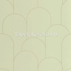   Caselio ELEGANCE vlies, vinyl anyagú zöld, arany színű geometriai, art deco modern tapéta
