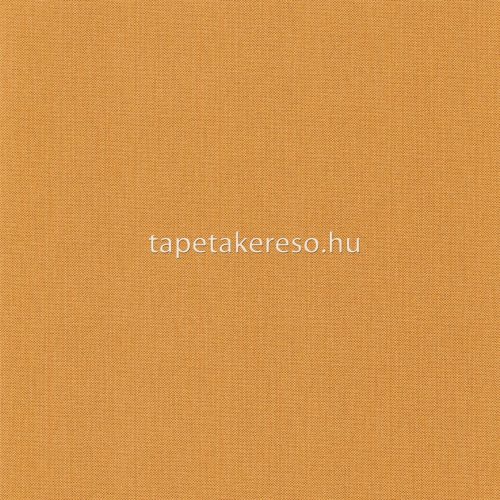 Caselio L'Escapade vinyl, vlies anyagú narancssárga színű egyszínű, textilhatású modern tapéta