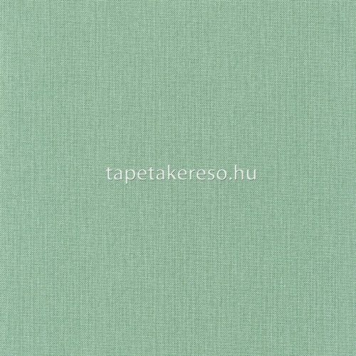 Caselio L'Escapade vinyl, vlies anyagú zöld színű egyszínű, textilhatású modern tapéta