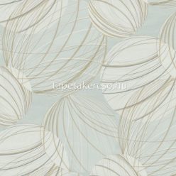   York CANDICE OLSON - CASUAL ELEGANCE vlies anyagú zöld, barna színű gömb, vonalas modern tapéta