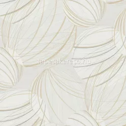   York CANDICE OLSON - CASUAL ELEGANCE vlies anyagú szürke, barna színű gömb, vonalas modern tapéta