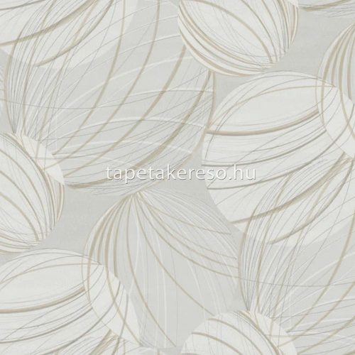 York CANDICE OLSON - CASUAL ELEGANCE vlies anyagú szürke, barna színű gömb, vonalas modern tapéta